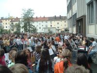 Abschied vom Schulleiter im Schulhof 6/2007