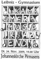 Plakat Kammermusikabend 11/2009