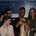 "Leibniz geht nach draußen" - 12. Klassen bei "Caprice"