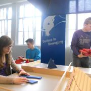 "Leibniz geht nach draußen" - 7b im Dynamikum - 22.5.13