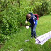 "Leibniz geht nach draußen" - 7c bei der Waldsäuberung 22.5.13