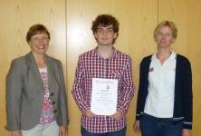 Nicolas Faroß mit Erfolg beim Landeswettbewerb Mathematik 27.6.13