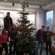 Weihnachtsdeko Aula 12/18